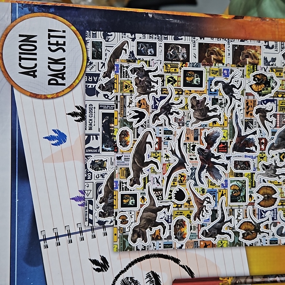 Jurassic World Journal Set Includes journal 6 gel pens and stickers! - Picture 6 of 6